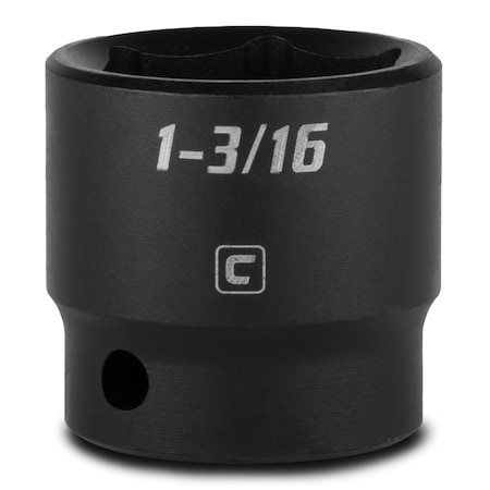 Capri Tools 1/2 in Drive 1-3/16 in 6-Point SAE Shallow Impact Socket 5-5064